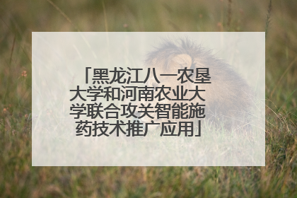 黑龙江八一农垦大学和河南农业大学联合攻关智能施药技术推广应用