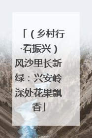 （乡村行·看振兴）风沙里长新绿：兴安岭深处花果飘香