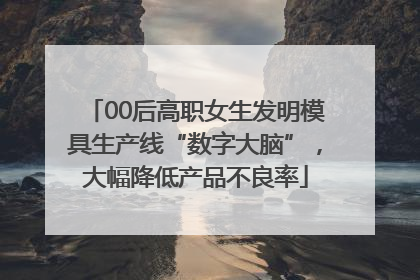 00后高职女生发明模具生产线“数字大脑”，大幅降低产品不良率
