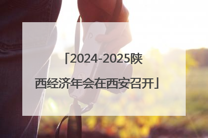 2024-2025陕西经济年会在西安召开