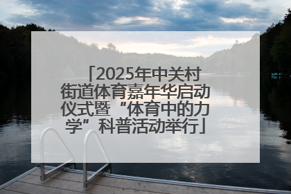 2025年中关村街道体育嘉年华启动仪式暨“体育中的力学”科普活动举行
