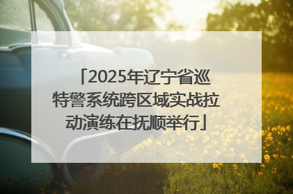 2025年辽宁省巡特警系统跨区域实战拉动演练在抚顺举行