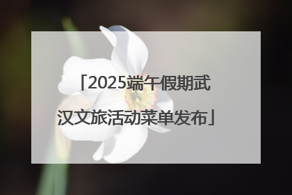 2025端午假期武汉文旅活动菜单发布