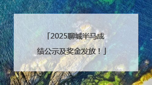 2025聊城半马成绩公示及奖金发放！