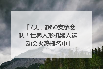 7天，超50支参赛队！世界人形机器人运动会火热报名中