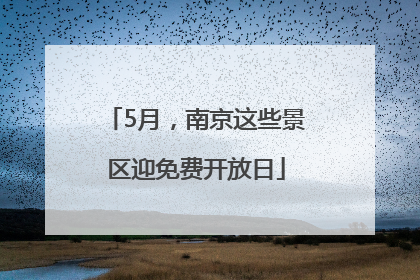 5月，南京这些景区迎免费开放日