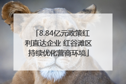 8.84亿元政策红利直达企业 红谷滩区持续优化营商环境