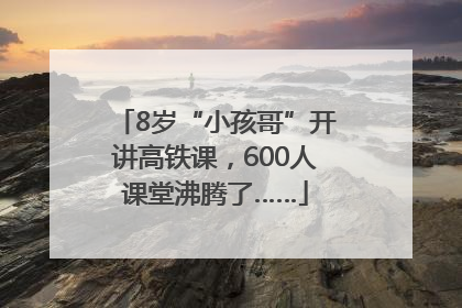 8岁“小孩哥”开讲高铁课，600人课堂沸腾了……