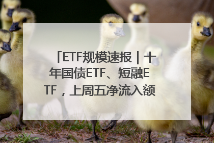 ETF规模速报｜十年国债ETF、短融ETF，上周五净流入额均超20亿元
